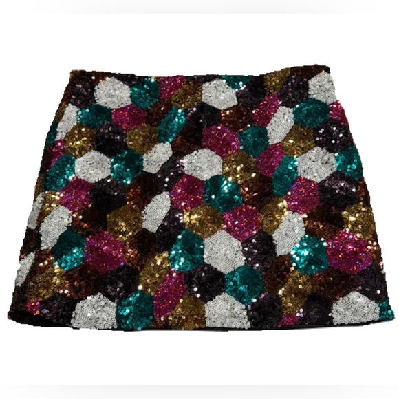 Sequins Mini Skirt - Picture 1 of 4